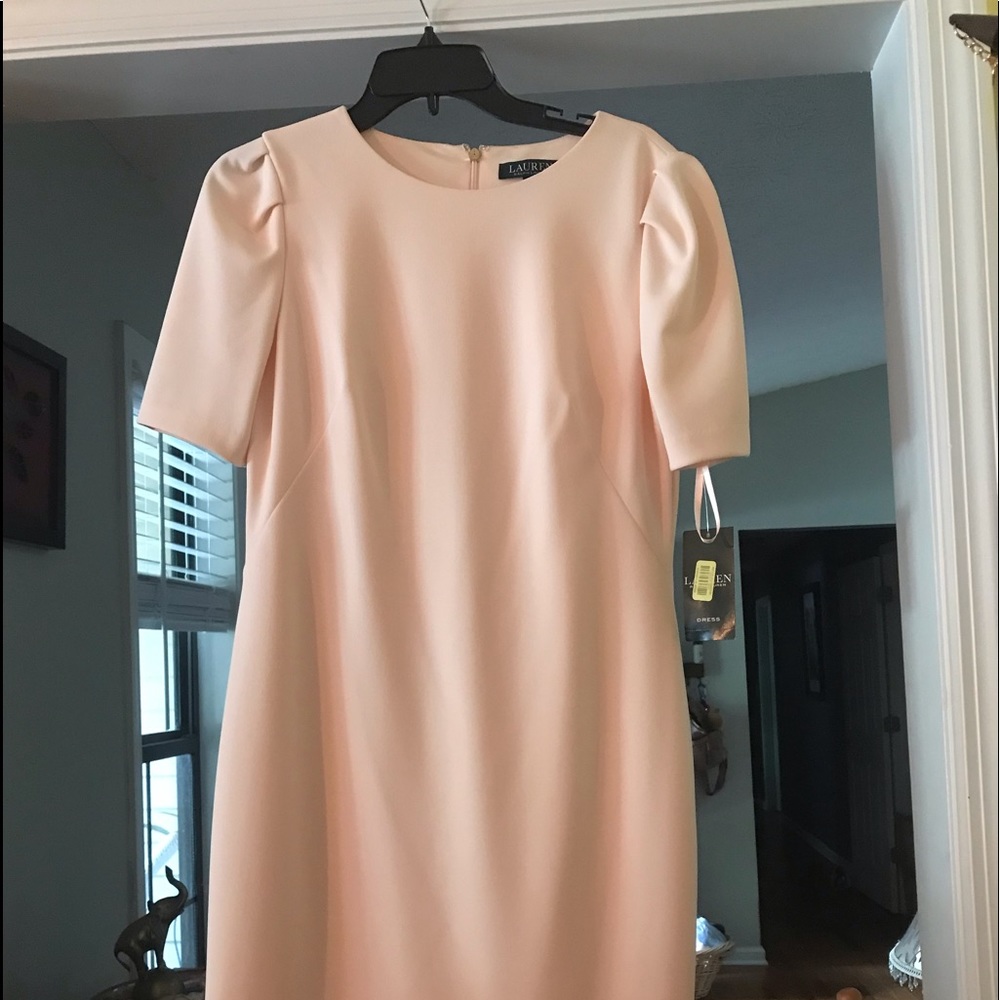 Beautiful peach Ralph Lauren dress.